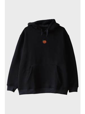 Nuugg Şeftali Desenli Nakış Hoodie