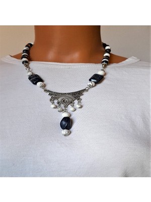 Asteria Elite Lapis Havlit Huzur ve Iletişim Kolyesi