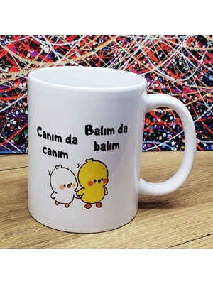 Aspartam Canım Da Canım Balım Da Balım Tasarımlı Kupa Bardak