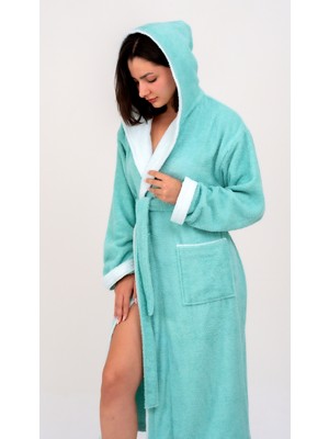 Emillie -  %100 Pamuk - Unisex Bella Bukle Bornoz (Iki Renkli)