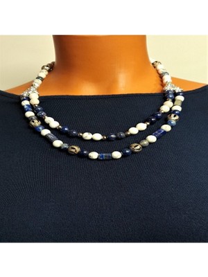 Asteria Elite Lapis Havlit Zihinsel Berraklık ve Stres Savar Kolye