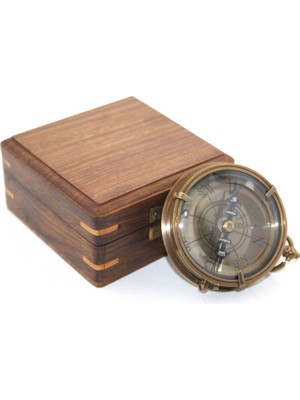 Aspartam Ahşap Kutulu Pusula Model 9