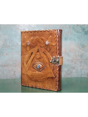 Aspartam Taşlı Deri Defter Model 4