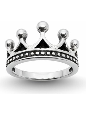 Oya Silver Kral Tacı Gümüş Unisex Yüzük [OYSY137]