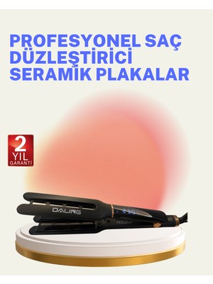 Pazarcan Saç Düzleştirici Seramik Plakalı 230C Hızlı Isınma 360° Kablo