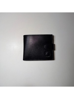 Hakiki Deri Erkek Cüzdan Siyah Orta Boy