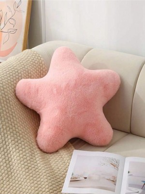 Harmoni Tekstil Pembe Yıldız Şeklinde Dekoratif Yastık