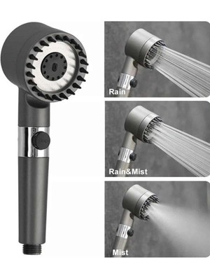 Marsilyan Masaj Etkili Turbolu Çok Fonksiyonlu Filtreli Duş Başlığı Yeni Nesil