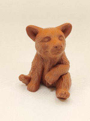 Sevimli Ayı Yavrusu Biblo (Oturur Pozisyonda 3D Baskı)