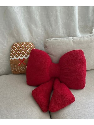Harmoni Tekstil Küçük Fiyonk Dekoratif Yastık ( 35X20 Ölçülerinde)