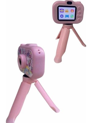 Marsilyan Çocuk Için Eğitici Video Kamera Ayaklı Mini Fotoğraf Makinesi
