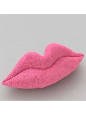 Harmoni Tekstil Pembe Dudak Yastık Harika Tasarım