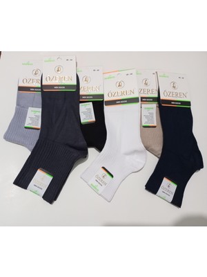 Özeren Erkek Dikişsiz Bambu Çorap 6'lı