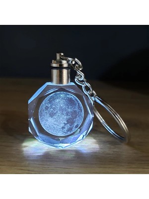 TeknoKesgin KESGİN MARKET®Dolunay Tasarımlı Işıklı Anahtarlık