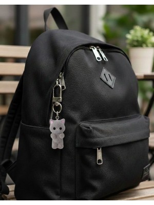 Winy Concept Tüylü Kahverengi Kedicik Charm