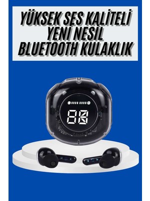 Pazarcan Ultrapods LED Göstergeli Kulaklığı Anc Destekli Bluetooth 5.3