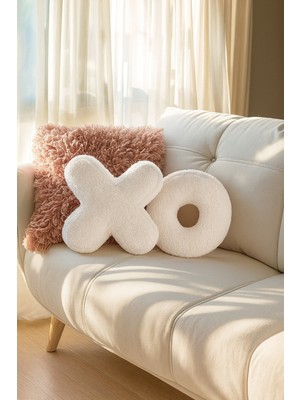 Harmoni Tekstil Xo Şeklinde Dekoratif Yastıklar (2 Adet)