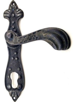 Pazarcan Antika Tarz Dekoratif Pirinç Mevlana Oda Kapı Kolu - 228X48 Mm, Oksit