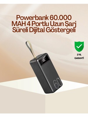 Mulvxkrg KRG02 Tüm Cihazlara Uyumlu Çoklu Çıkışlı Powerbank (Mulvix)