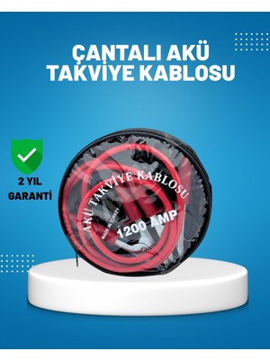 Mulvxkrg KRG02 1200 Amper Akü Takviye Kablosu 2 Metre Izoleli Bakır Uçlu (Mulvix)