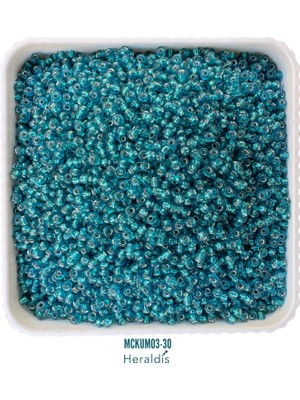 Heraldis 40 Gram Küçük Boy Kum Boncuğu 3 mm – Takı Yapım Boncuğu, Kolye ve Bileklik Için MCKUM03-30