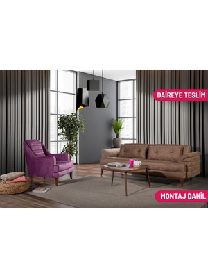 Madera Koltuk Takımı Bora Kahve