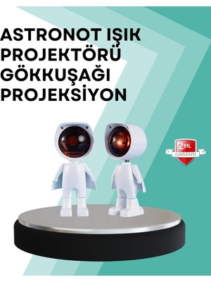 360° Ayarlanabilir Başlıklı Astronot Gece Lambası ( Lisinya )