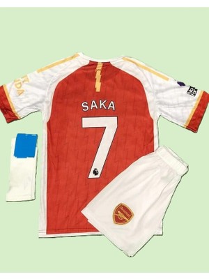 Alaturka Mix Bukayo Saka 2023-24 Sezonu Çocuk A,r,s,e,n,a,l, Iç Saha Forması 3'lü Set