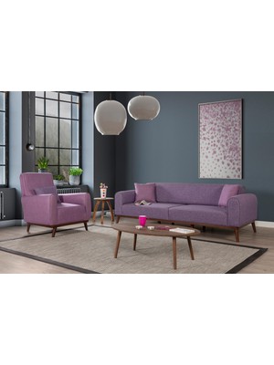 Seneka Keten Koltuk Takımı, Mor