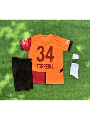 Alaturka Mix /g'.â.l.a.t.â.s.a.r.â.y 2024/25 Sezon L'ucas T'orreira Parçalı Çocuk Forma 4'lü Set