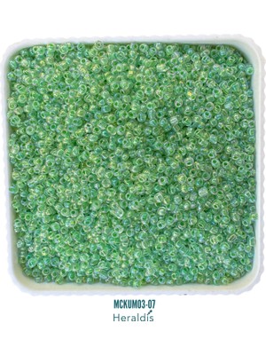 Heraldis 40 Gram Küçük Boy Kum Boncuğu 3 mm – Takı Yapım Boncuğu, Kolye ve Bileklik Için MCKUM03-31