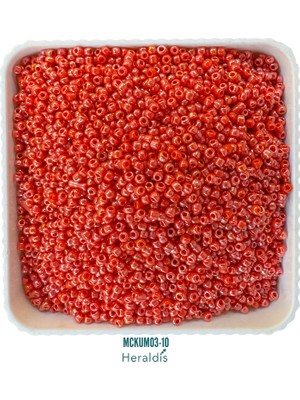 Heraldis 40 Gram Küçük Boy Kum Boncuğu 3 mm – Takı Yapım Boncuğu, Kolye ve Bileklik Için MCKUM03-10