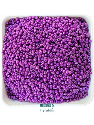 Heraldis 40 Gram Küçük Boy Kum Boncuğu 3 mm – Takı Yapım Boncuğu, Kolye ve Bileklik Için MCKUM03-04