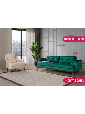 Madera Koltuk Takımı Babyface Yeşil