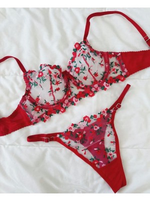 Aysemin Kadın Balenli Sütyen Takımı