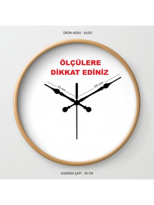 Cnr Shop Duvar Saati Mekanizması, 14 mm Şaft Sessiz Çalışır Akar Mekanizma Akrep-Yelkovan-Saniye-(Askılı)