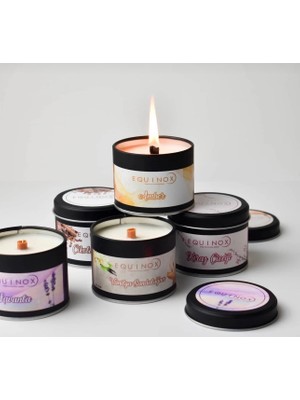 Equinox Mum Siyah Metal Kokulu Kiraz Çiçeği Kokulu Mum