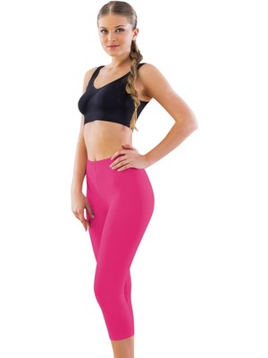 Fuşya Mı Emay 7600 Likralı Kapri Tayt