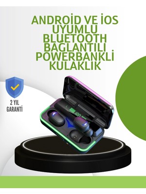 Epilons Oyun Modlu E10 Bluetooth Kulaklık Powerbank Ve Led Ekranlı