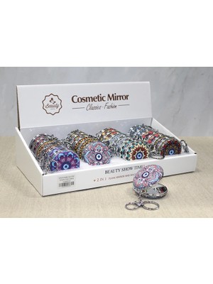 TeknoKesgin Kesgin Market®taşlı El Aynası Anahtarlık Model 2