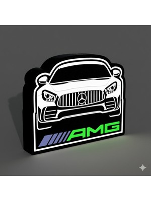 TriVox3D Amg Logolu LED Işık Kutusu (Ev ve Ofis Için Uygundur Prize Takılarak Çalışır)