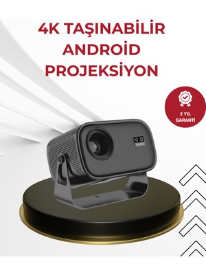 Store Mania Wifi 6 ve Bluetooth 5 Bağlantılı Taşınabilir Projeksiyon Makinesi STOREMANIA-96547