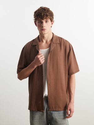 Lc Waikiki Yeni Sezon Rahat Kalıp Resort Yaka Kısa Kollu Erkek Gömlek