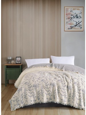 Vienna Home 240X260 cm Çift Kişilik Müslin Yatak Örtüsü | Içi Dolgulu %100 Pamuk Yatak Örtüsü