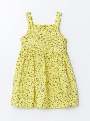 Lc Waikiki Yeni Sezon Kare Yaka Puantiye Kız Çocuk Elbise