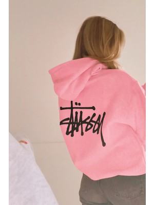 Bellanova 3 Iplik Kalın Kumaş Kapüşonlu Kanguru Cepli Arka Baskı Detaylı Oversize Rahat Günlük Hoodie