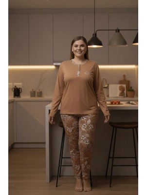 Pijapia Büyük Beden Bayan Pijama Takımı