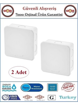 Çebi Kare Antigron Buat Kutusu - 85x85x40mm - 2 Adet