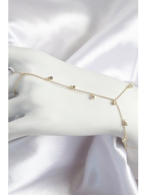 Ayder Timya Pirinç Zirkon Taşlı Sallantılı Model Gold Renk Kadın Şahmeran - TJ-SN699 TG/TMYA1395 223750