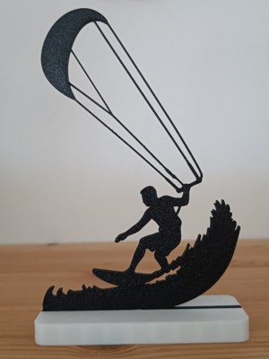 Kite Sörf Sporcusu Dekoratif Heykel